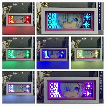 Re Zero Rem light box