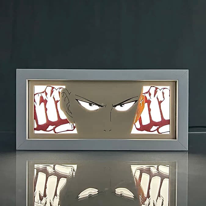 One Punch Man Saitama Light Box